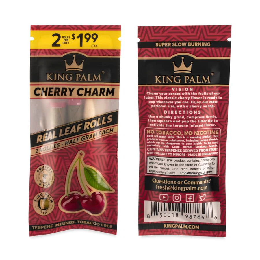 King Palm Flavored Rollie Size Rolls 2pk Pouch Pre-Price $1.99