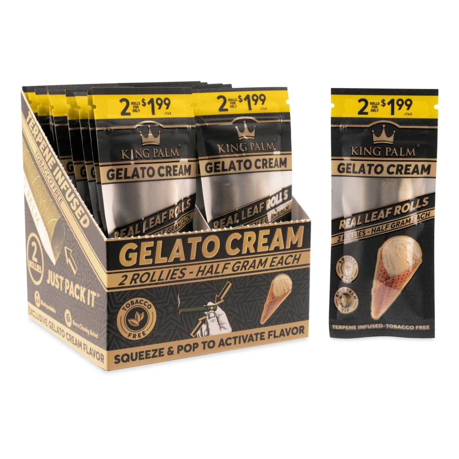 King Palm Flavored Rollie Size Rolls 2pk Pouch Pre-Price $1.99