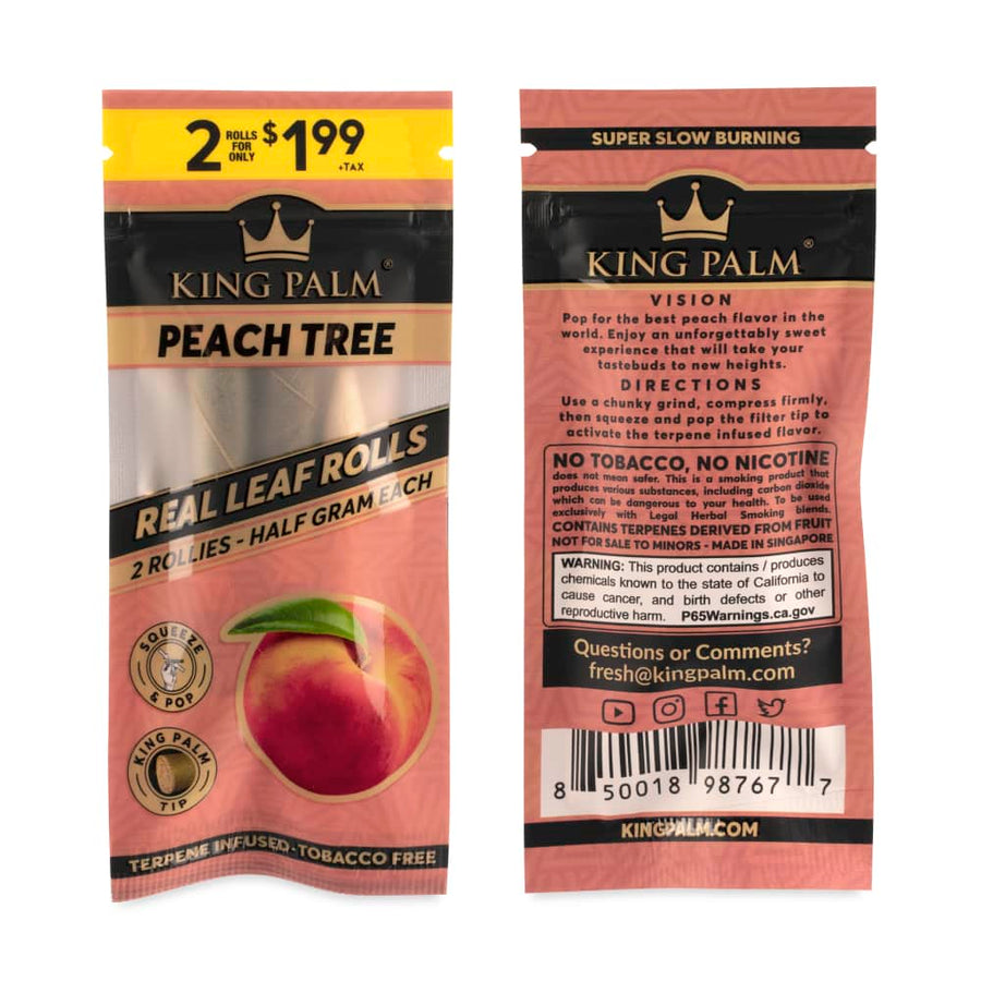 King Palm Flavored Rollie Size Rolls 2pk Pouch Pre-Price $1.99